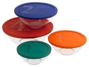 Pyrex Bowls Set of 4