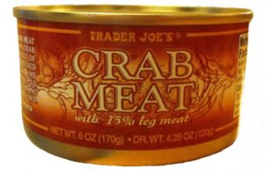 Trader Joes canned crab meat