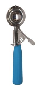 Ice cream scoop with release handle makes scooping batter easy!